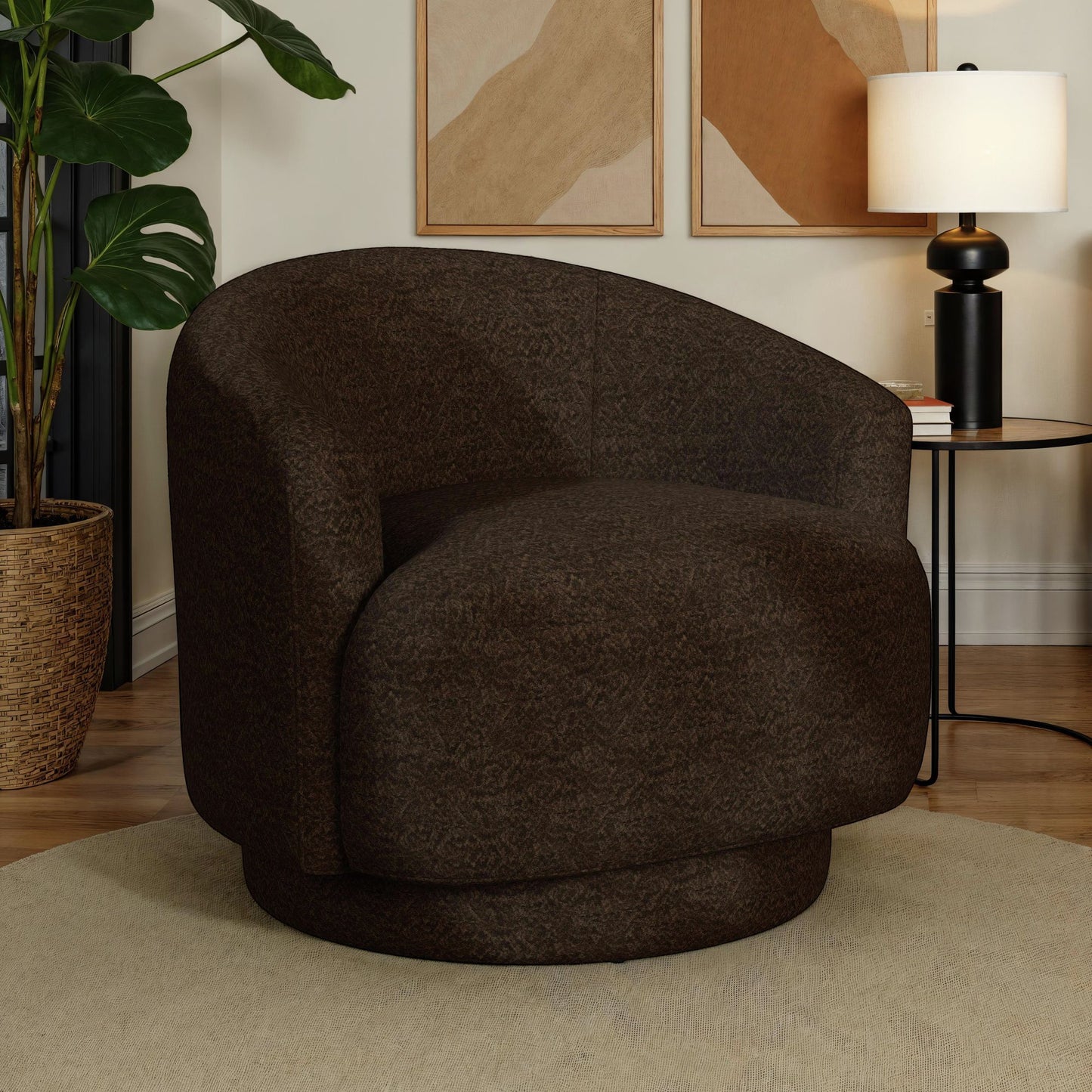 Mojave - Swivel Chair - Jh Chocolate