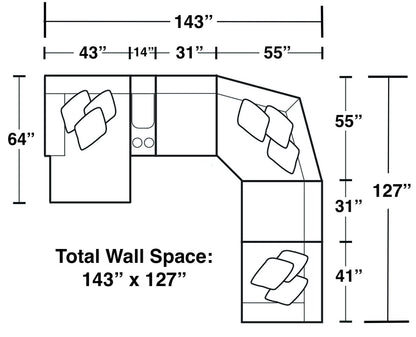 Rockport - Reclining Sectional