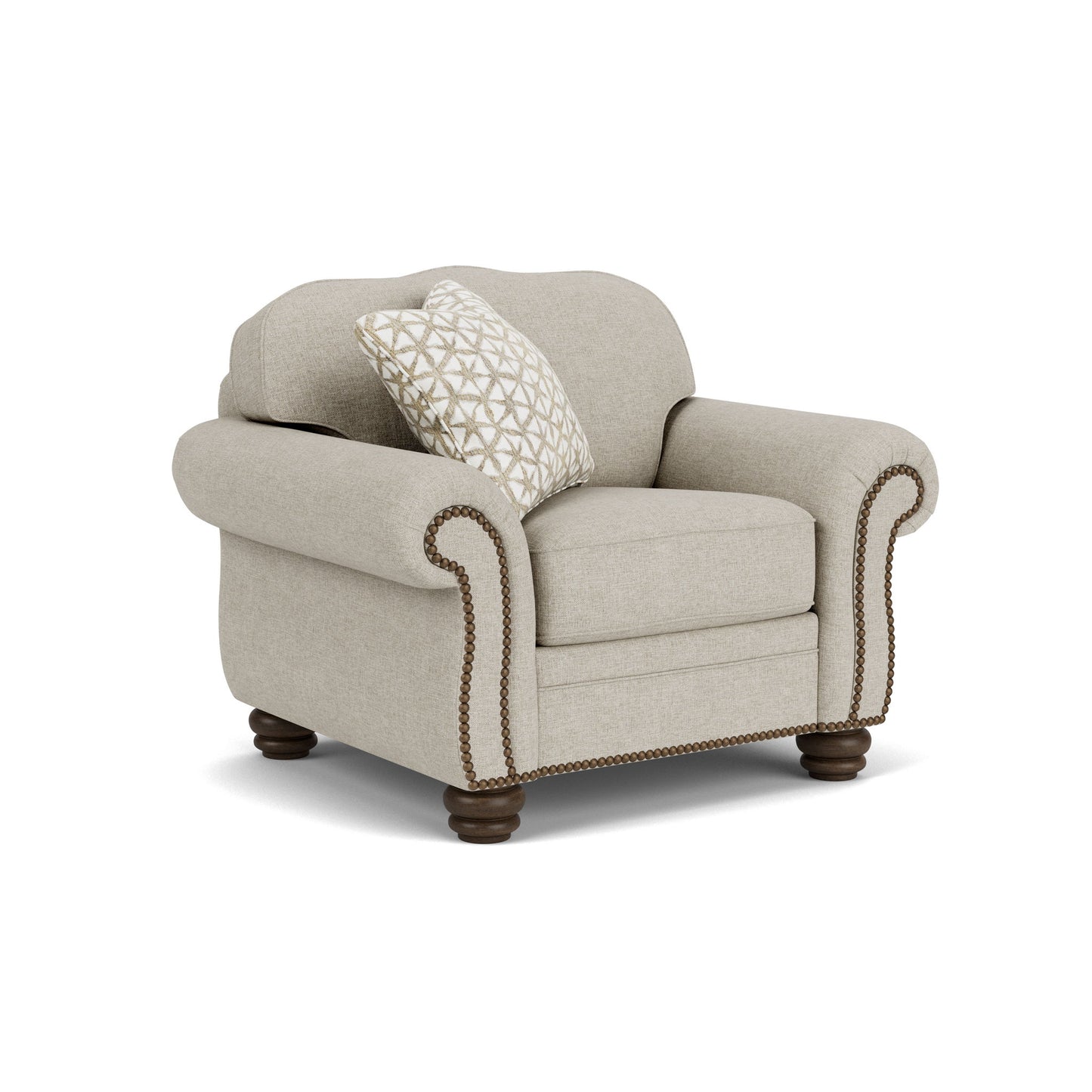 Bexley - Fabric Chair, Nailhead Trim