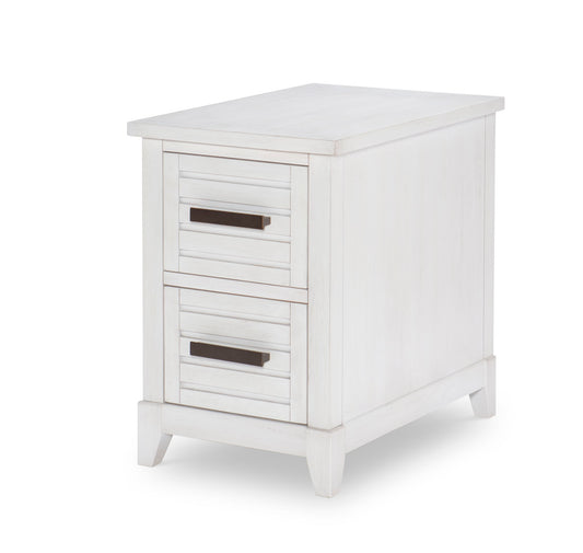 Edgewater - Square Chairside Table - White