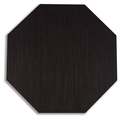 Chasinfield - Octagon Coffee Table - Dark Brown