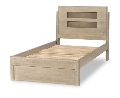 District - Panel Headboard Twin - Weathered Oak