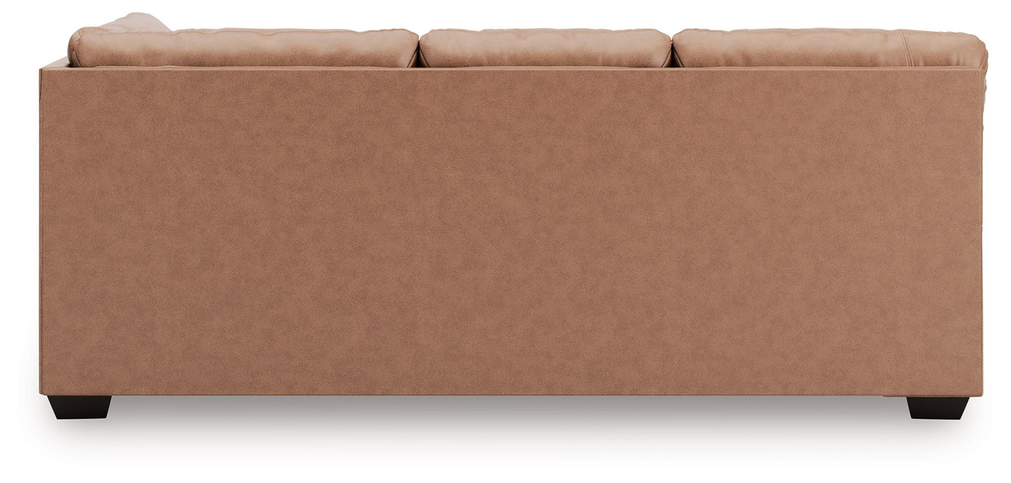 WillowBend - LAF Sofa With Corner Wedge - Caramel