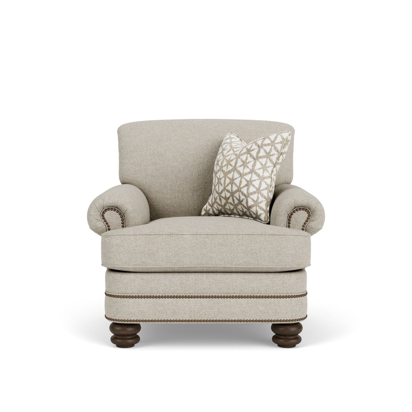 Bay Bridge - Fabric Chair, Nailhead Trim