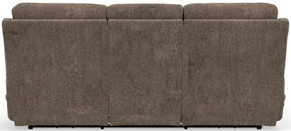 Joya - Zero Gravity Power Reclining Sofa With Power Adjustable Headrest And CR3 Heat/Massage/Lumbar - Mushroom