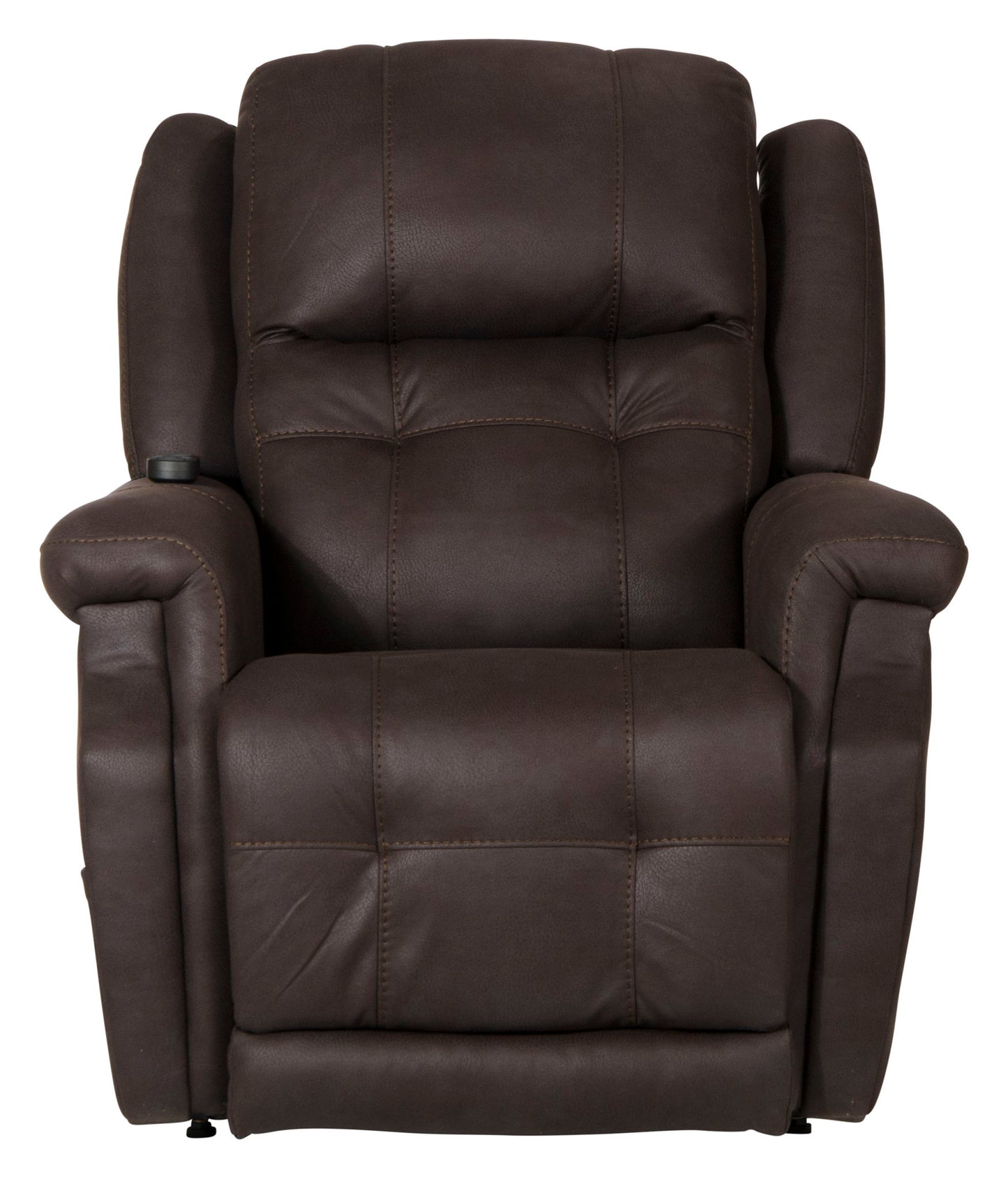 Haywood - Power Headrest Power Lift Lay Flat Recliner With Heat & Massage - Chocolate