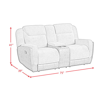 Hornet - Motion Glider Loveseat With Console