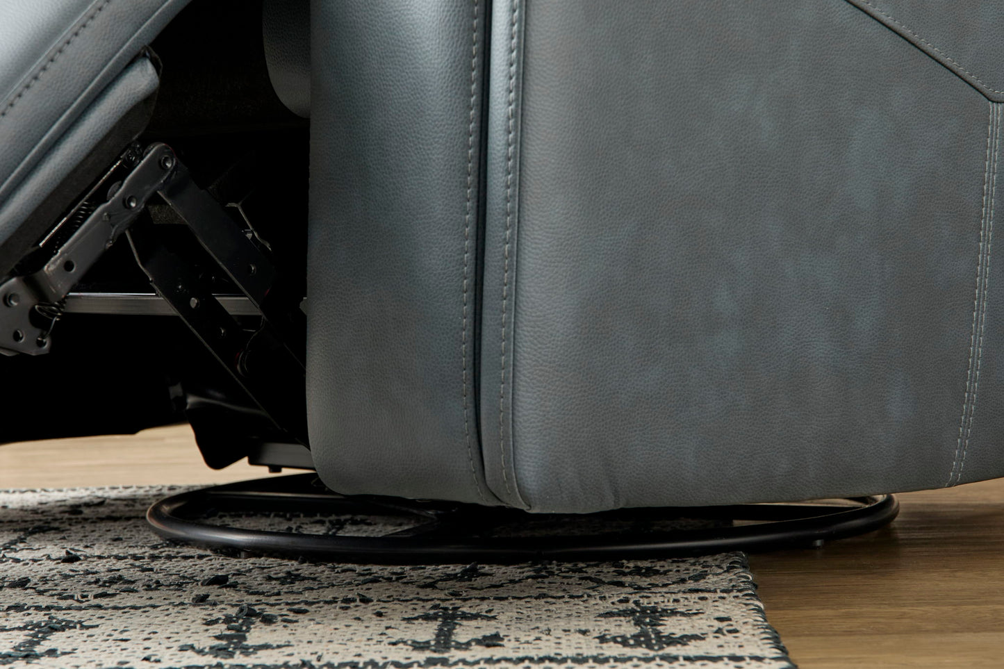 Vernon - Power Swivel Gliding Recliner With Power Headrest, Lumbar, Heat & Massage