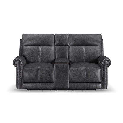 Alexander - Power Reclining Loveseat With Console, Power Headrest & Lumbar