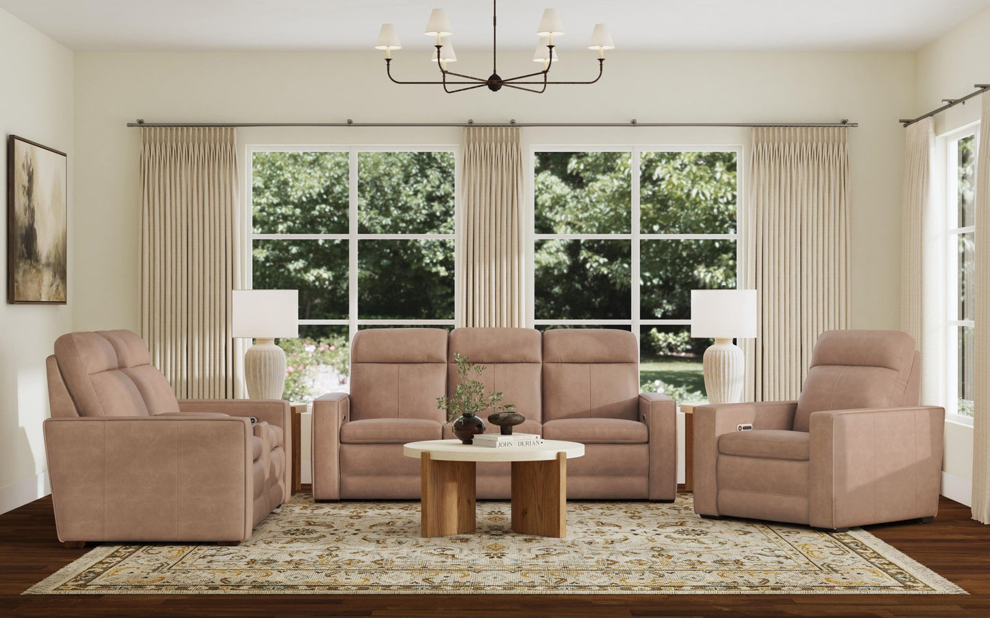 Dutch - Power Recliner With Power Headrest & Lumbar
