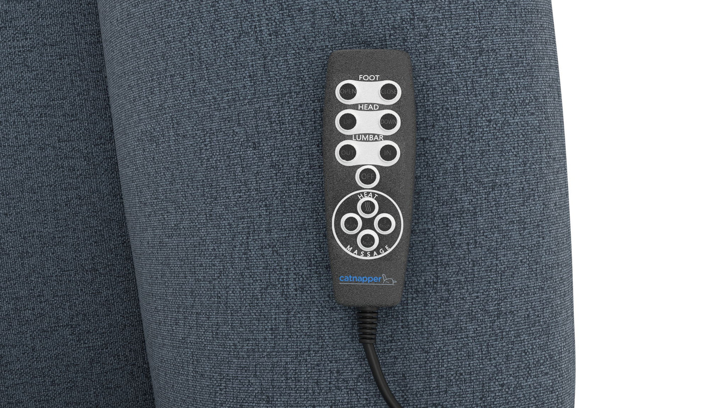 Dreamtime - 48" Power Headrest Power Lay Flat Recliner With CR3 Heat/Massage/Zero Gravity