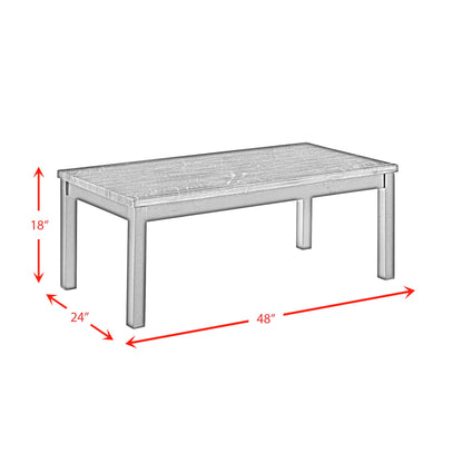 Dapper - Rectangular Sofa Table - Gray