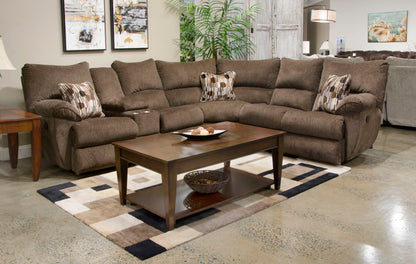 Elliott Sectional - Lay Flat Reclining LSF - Chocolate