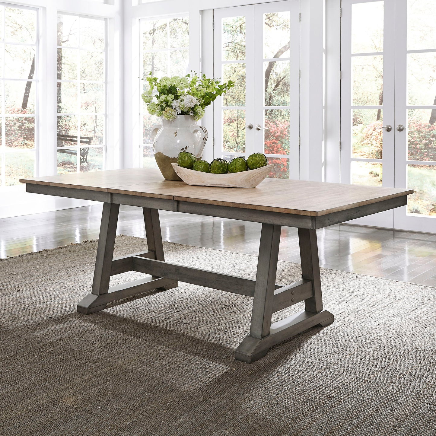 Lindsey Farm - Trestle Table Top - Dark Gray
