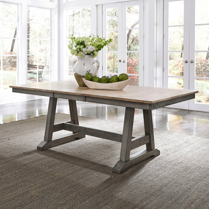 Lindsey Farm - Trestle Table Top - Dark Gray