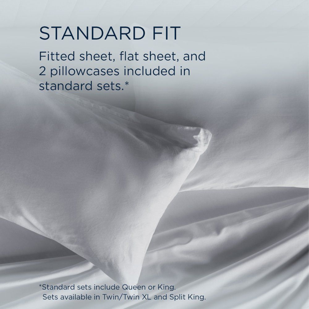 Linens - Tempur Classic Cotton Sheet Set - Sleepy Silver Mist