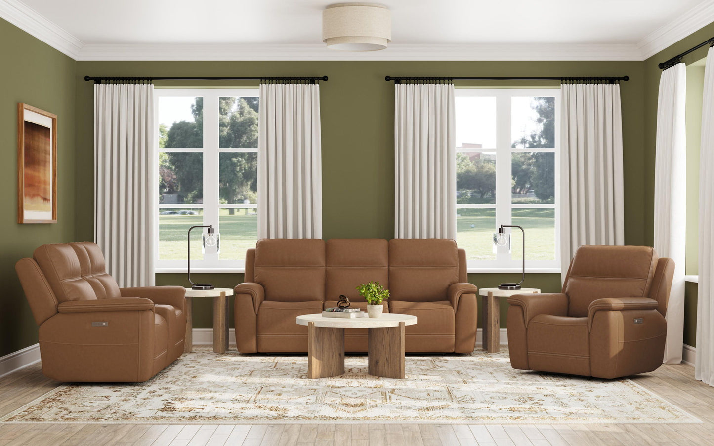 Sawyer - Power Reclining Sofa With Power Headrests & Lumbar