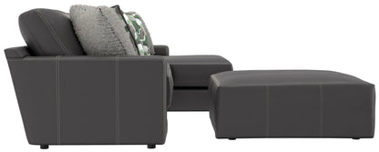 Minori - Italian Leather Sofa / Chaise And Cocktail Ottoman