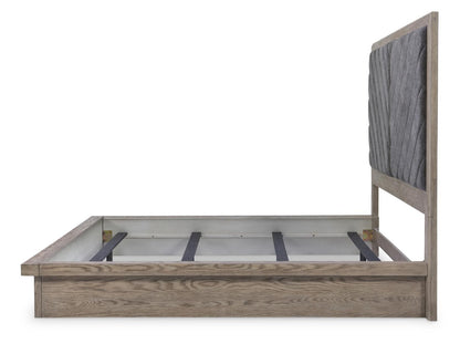 Halifax - Upholstered Headboard King / California King - Flax And Java