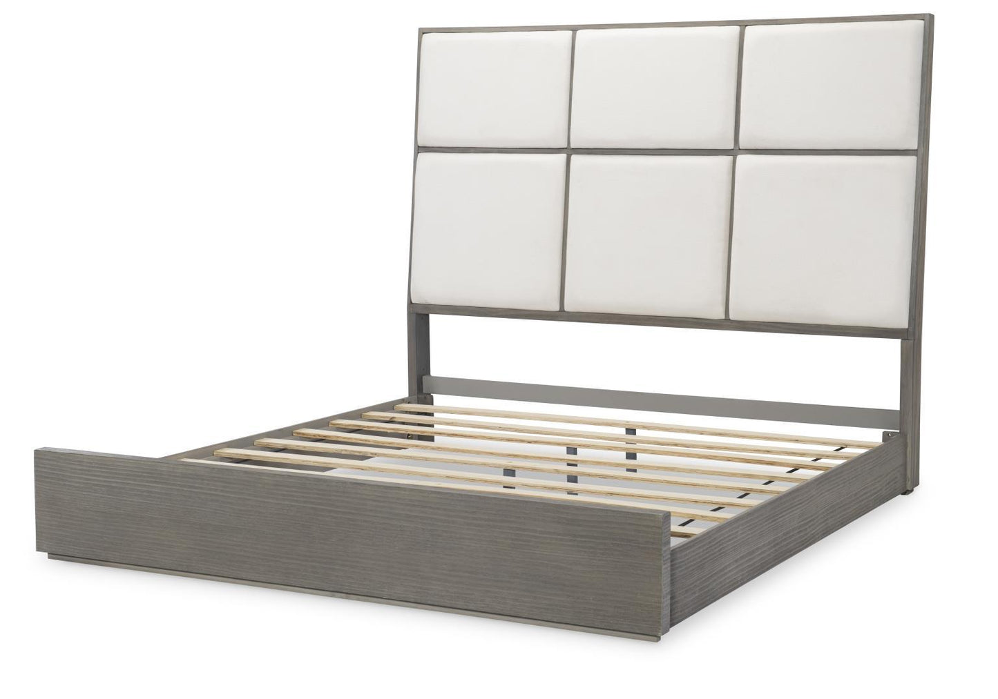 Terra Luna - Upholstered Headboard - King / California King - White Cloud & Nightfall