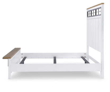 Franklin - King Two Tone Panel Headboard - White