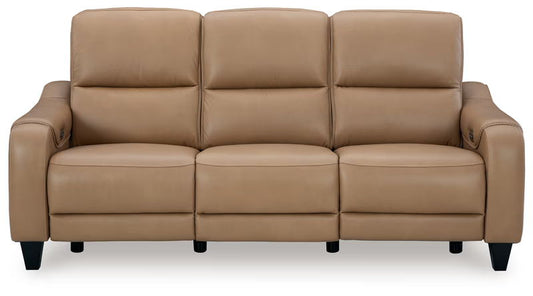 Mosswell - Power Reclining Sofa With Adj Headrest - Toffee
