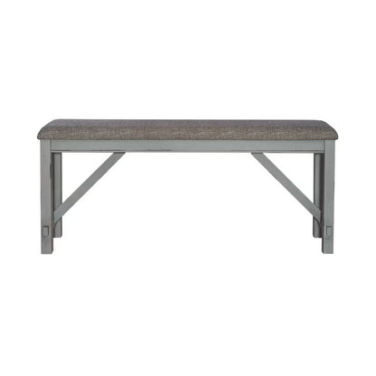Newport - Counter Height Dining Bench - Smokey Gray / Carbon Gray