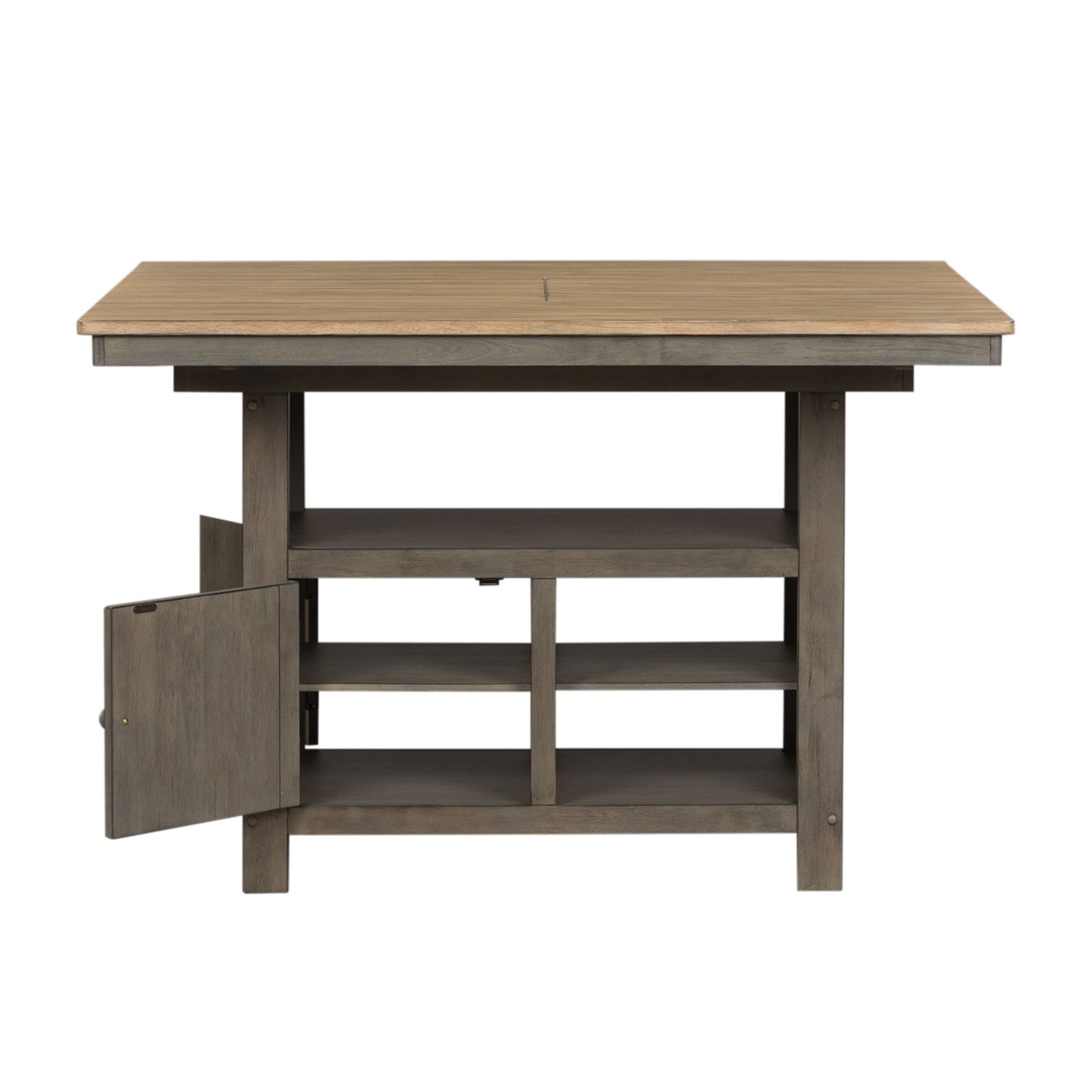 Lindsey Farm - Kitchen Island Base - Gray & Sandstone