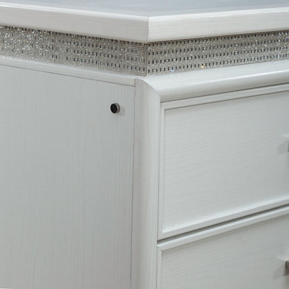 Reflections - 5 Drawer Chest With Lights - White
