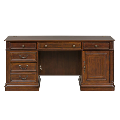 Brayton Manor - Jr Executive Credenza Base - Dark Brown