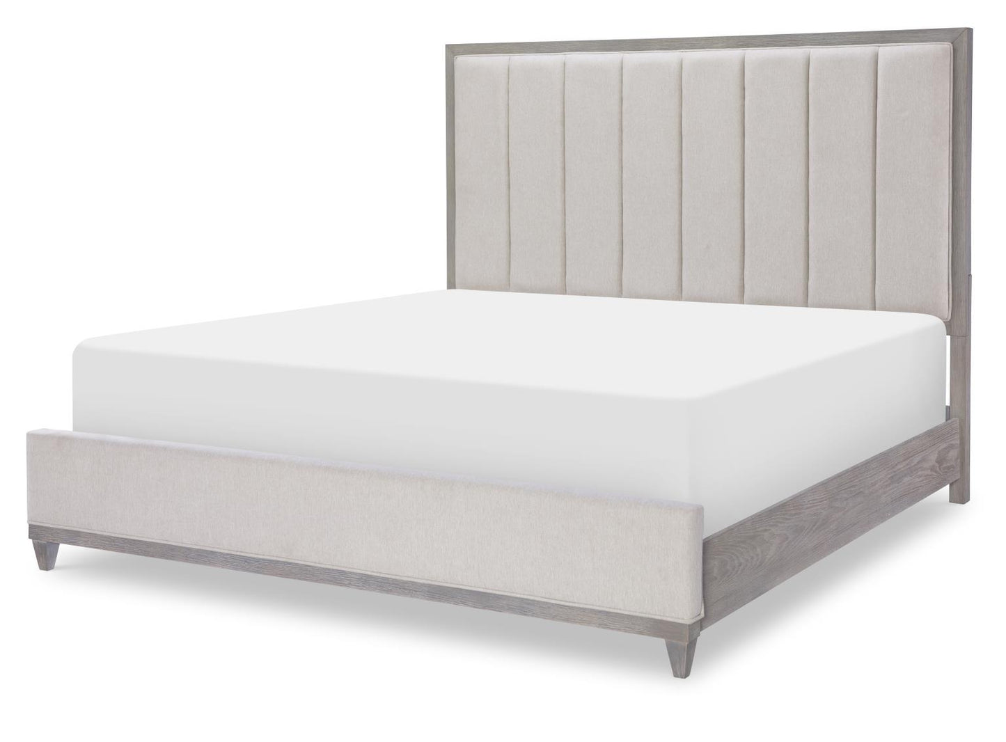 Artesia - Upholstered Queen Footboard - Smokey Taupe