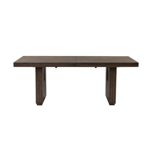 Athens - Rectangular Dining Table Base - Chocolate Brown