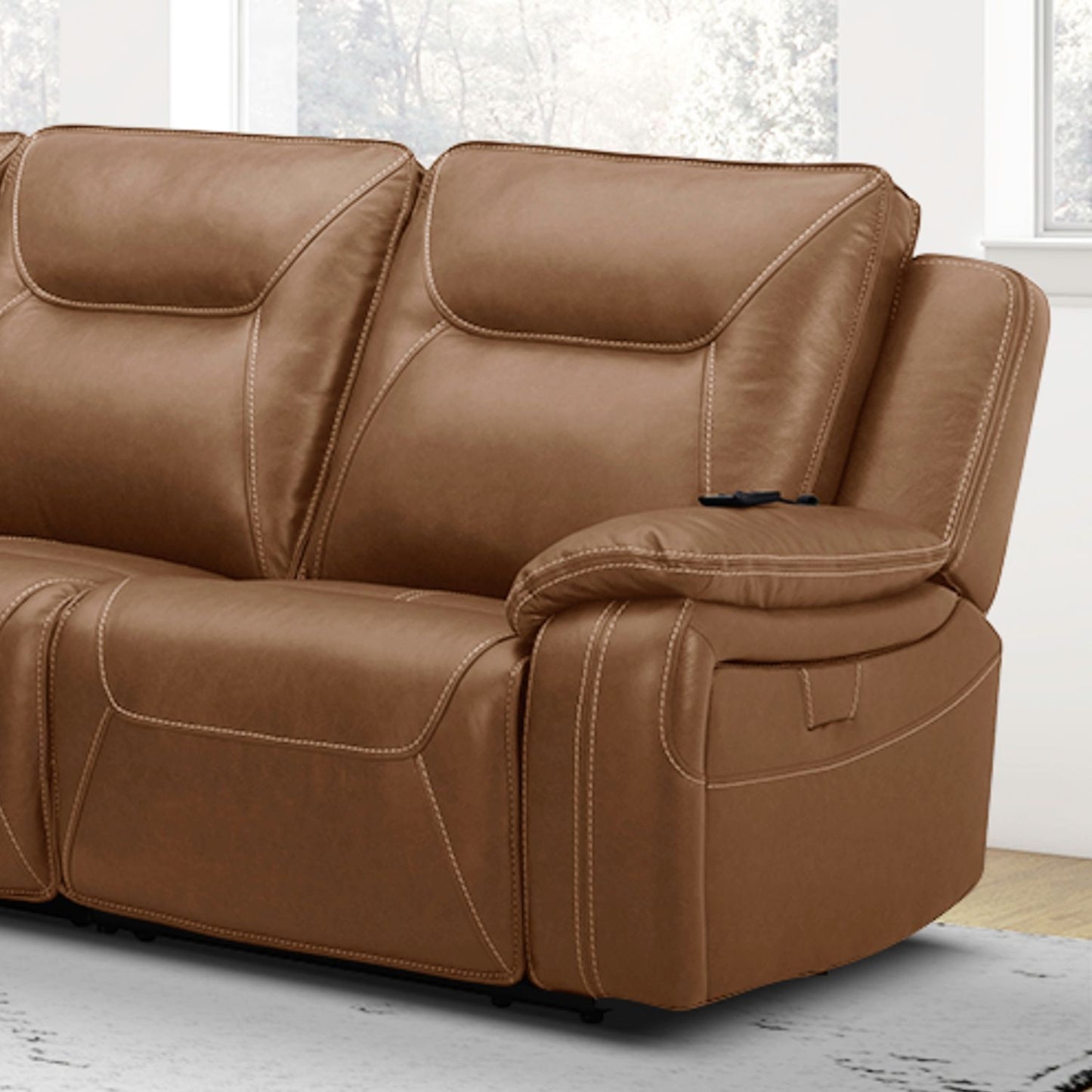 Callihan - R Arm Recliner P3 & ZW - Brown