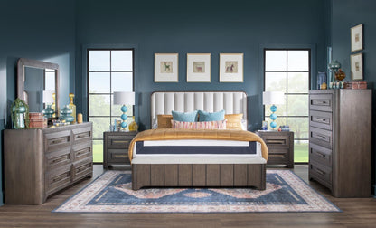 Lancia - 5 Drawer Chest - Charred Oak