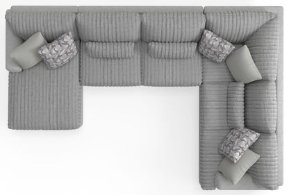Titan - Sectional With Comfort Coil Seating And Accent Pillows Included