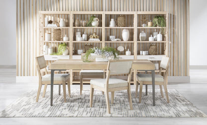 Biscayne - Complete Leg Table With Stone Insert - Malabar With Alabaster Fronts