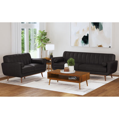 Horizon - Loveseat With Wood Front 2 Pillows