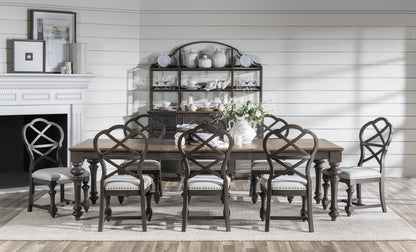 Kingston - X Back Side Chair (Set of 2) - Sandalwood Brown / Dark Sable