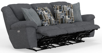 Trifecta - Sofa With 3 Recliners and Drop Down Table