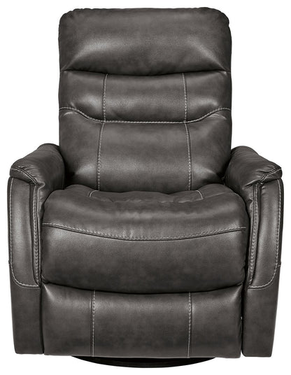 Riptyme - Swivel Glider Recliner - Quarry