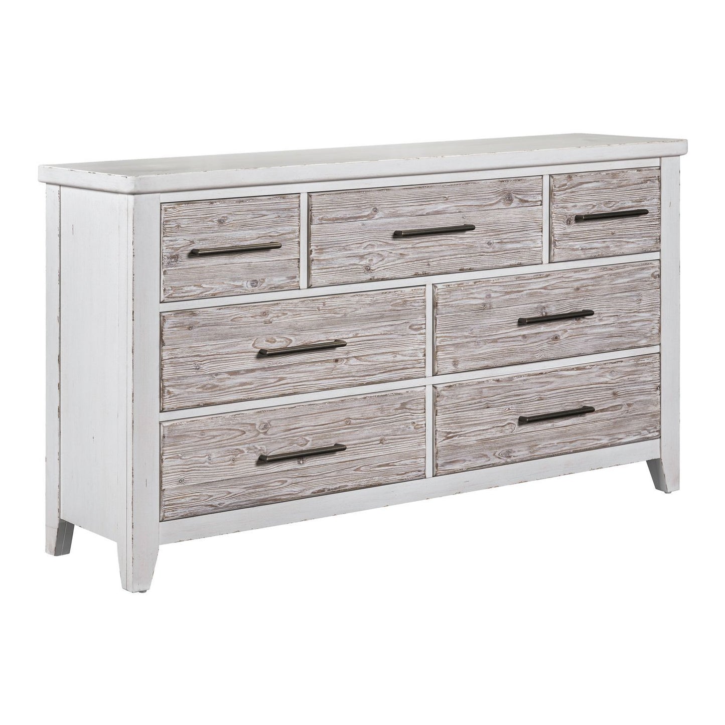 Backroads - 7 Drawer Dresser - White