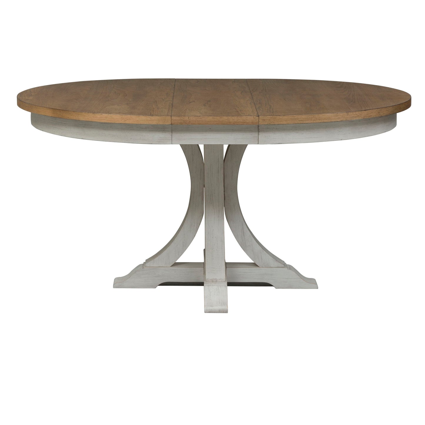 Farmhouse Reimagined - Oval Pedestal Table Base - White