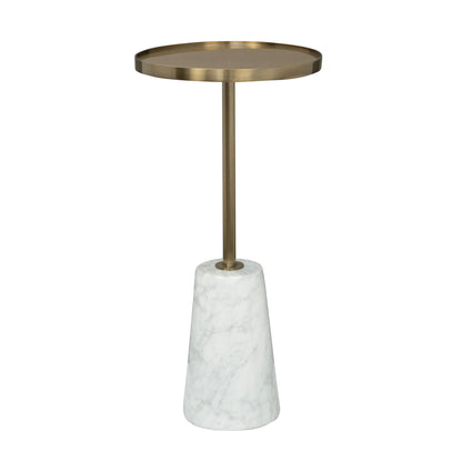 Hamilton - Accent Table - Gold / White