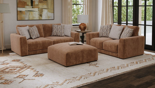 Silas - Cocktail Ottoman - Steel