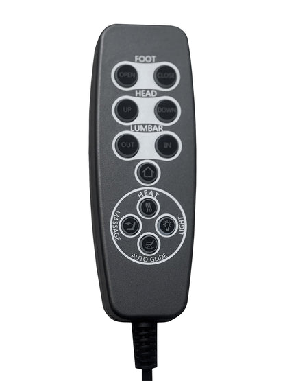 Euphora - P3 Power Glider Recliner With Heat Massage, Music, Ipad Holder With Wireless Charger, USB - Black