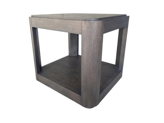 Lancia - Rectangular End Table - Charred Oak