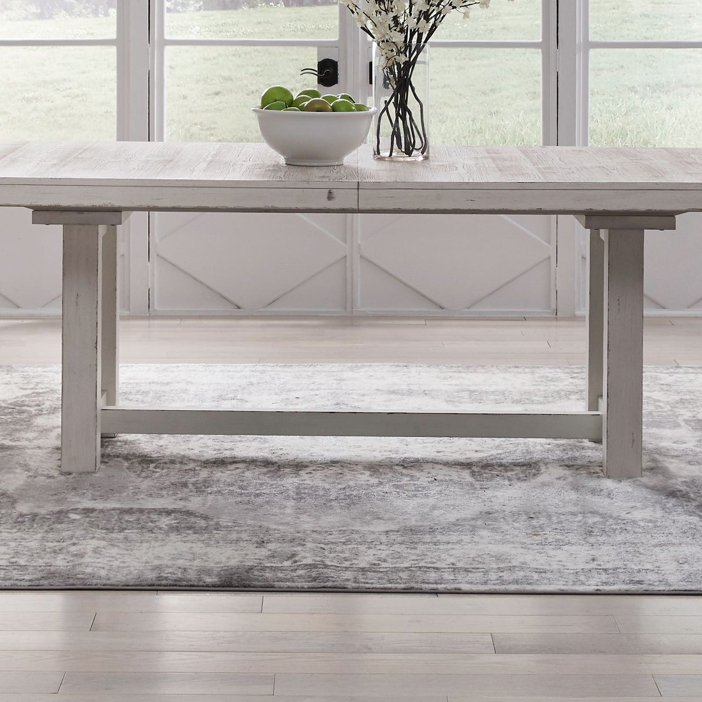 Backroads - Trestle Table Base - White