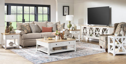 XXX's And OOO's - End Table - Two Tone