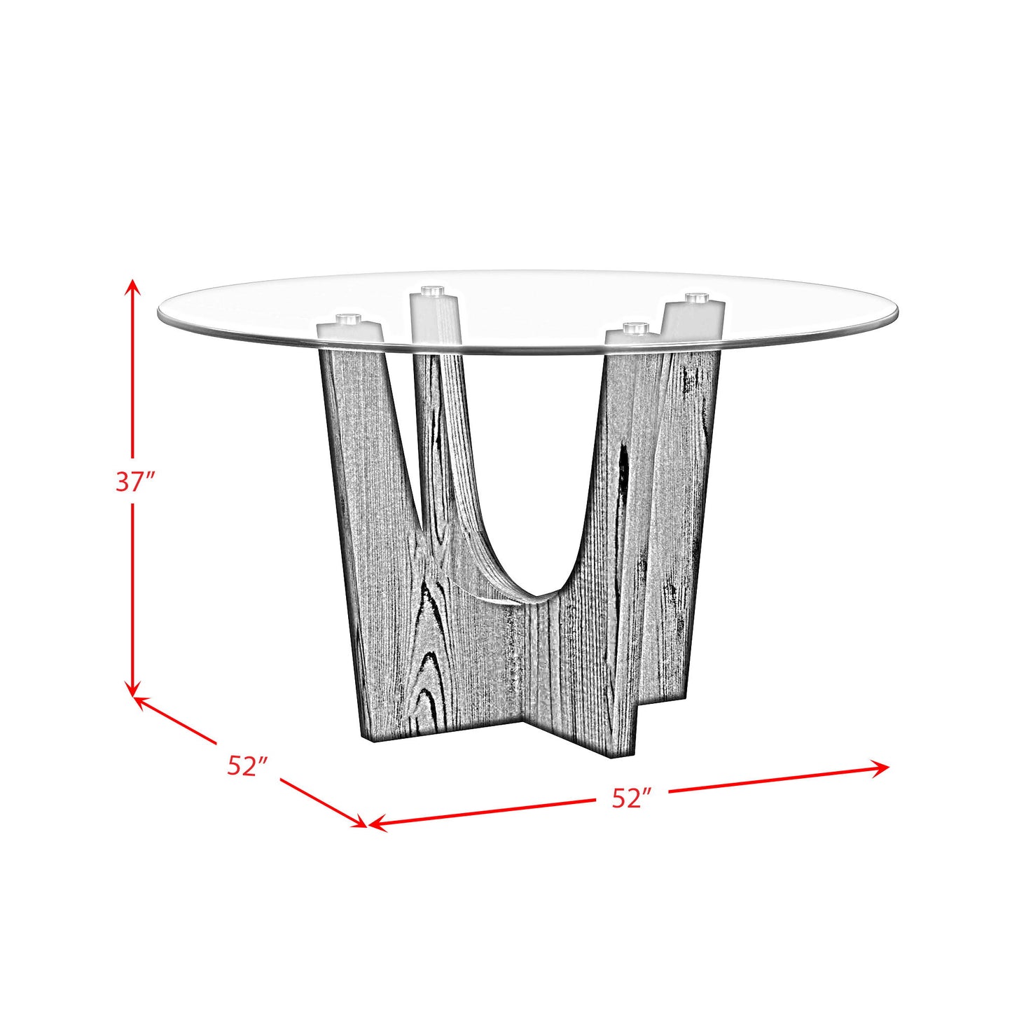 Oregon - 5 Piece Counter Height Dining Set (Round Counter Table And Four Chairs)