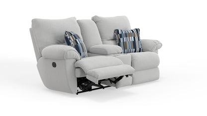 Lenny - Power Lay Flat Reclining Console Loveseat